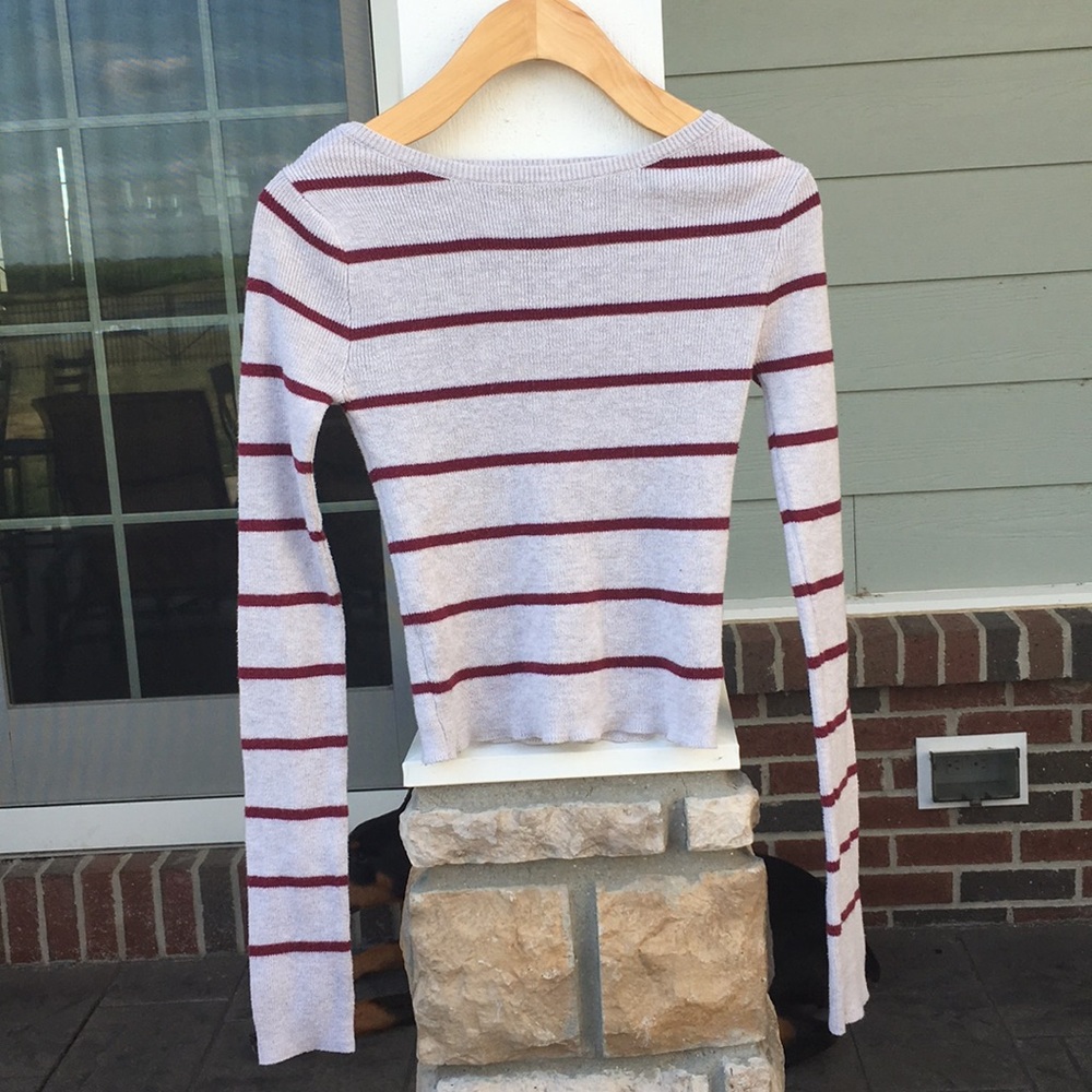 Striped fitted sweater